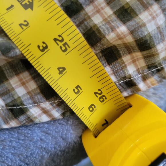 Vintage Ralph Lauren Plaid Button Front Shirt Brown Green Medium, Womens - Picture 10 of 11